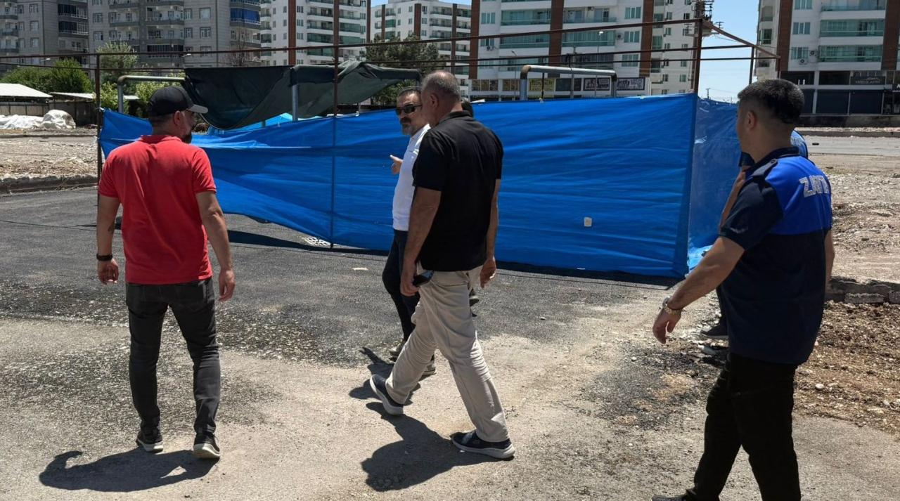 Şehitlik semtinde bulunan eski ilçe otogarı Kurban Kesim alanının düzenlemesini eş başkan yardımcımı
