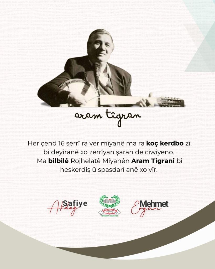 Aram Tigran’ı Saygıyla Anıyoruz