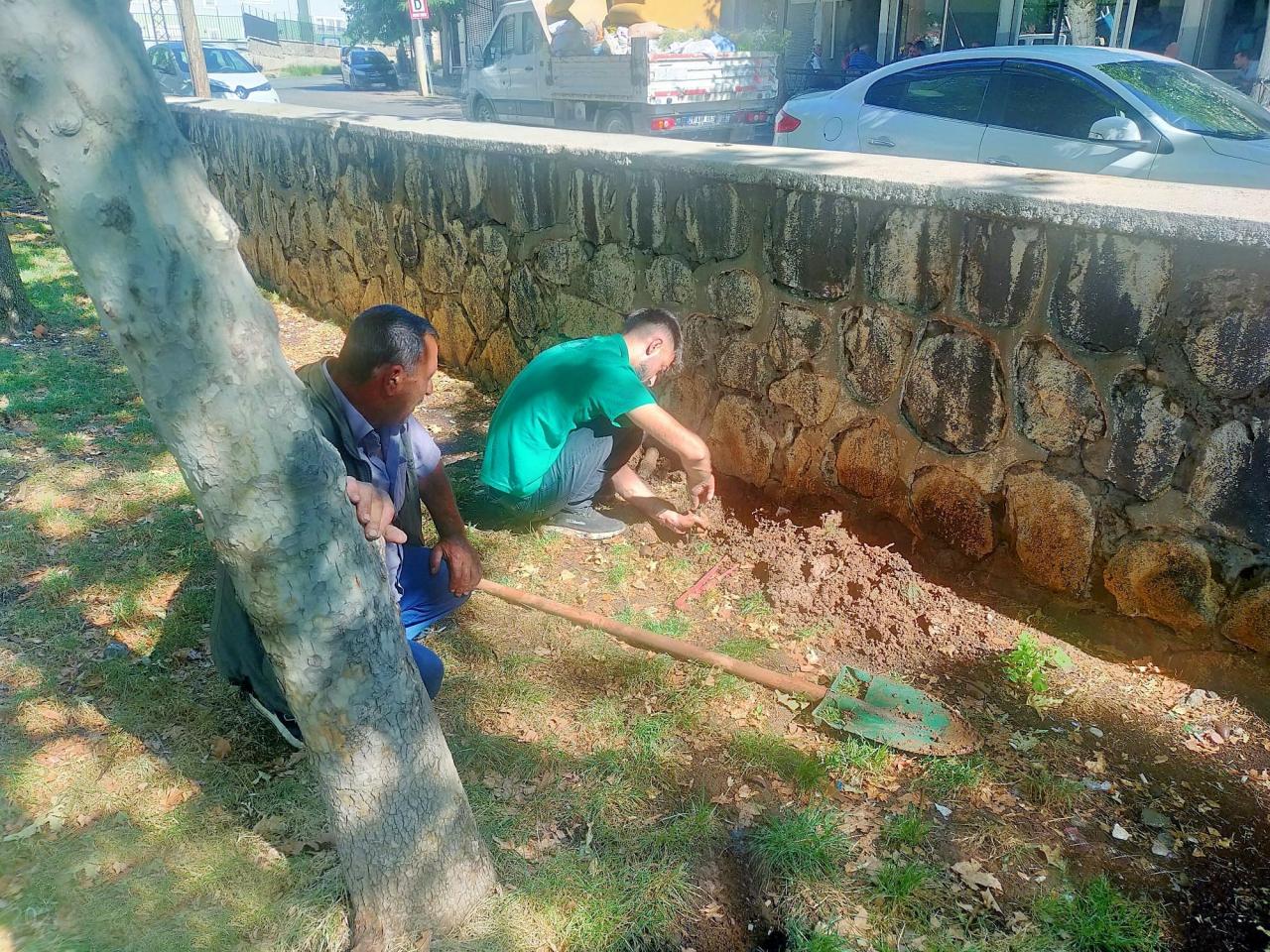 Ben û Sen Parkı’nda Sulama Sistemi Bakım-Onarım Çalışmaları