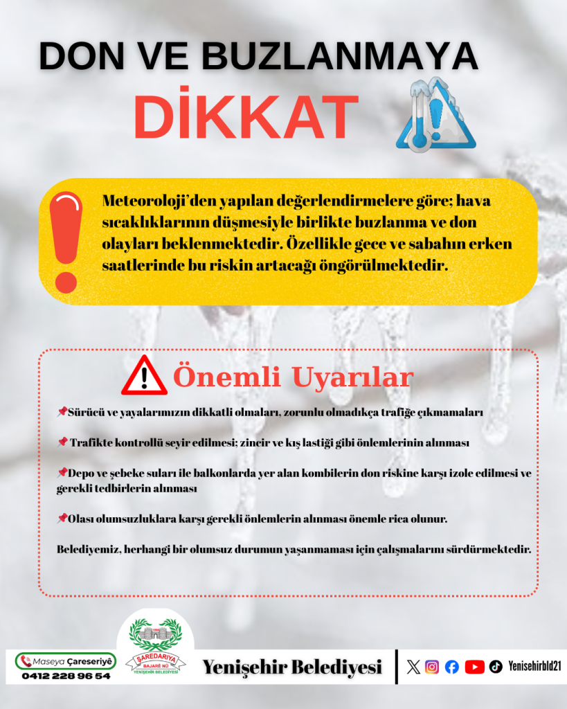 DON VE BUZLANMAYA DİKKAT!!!