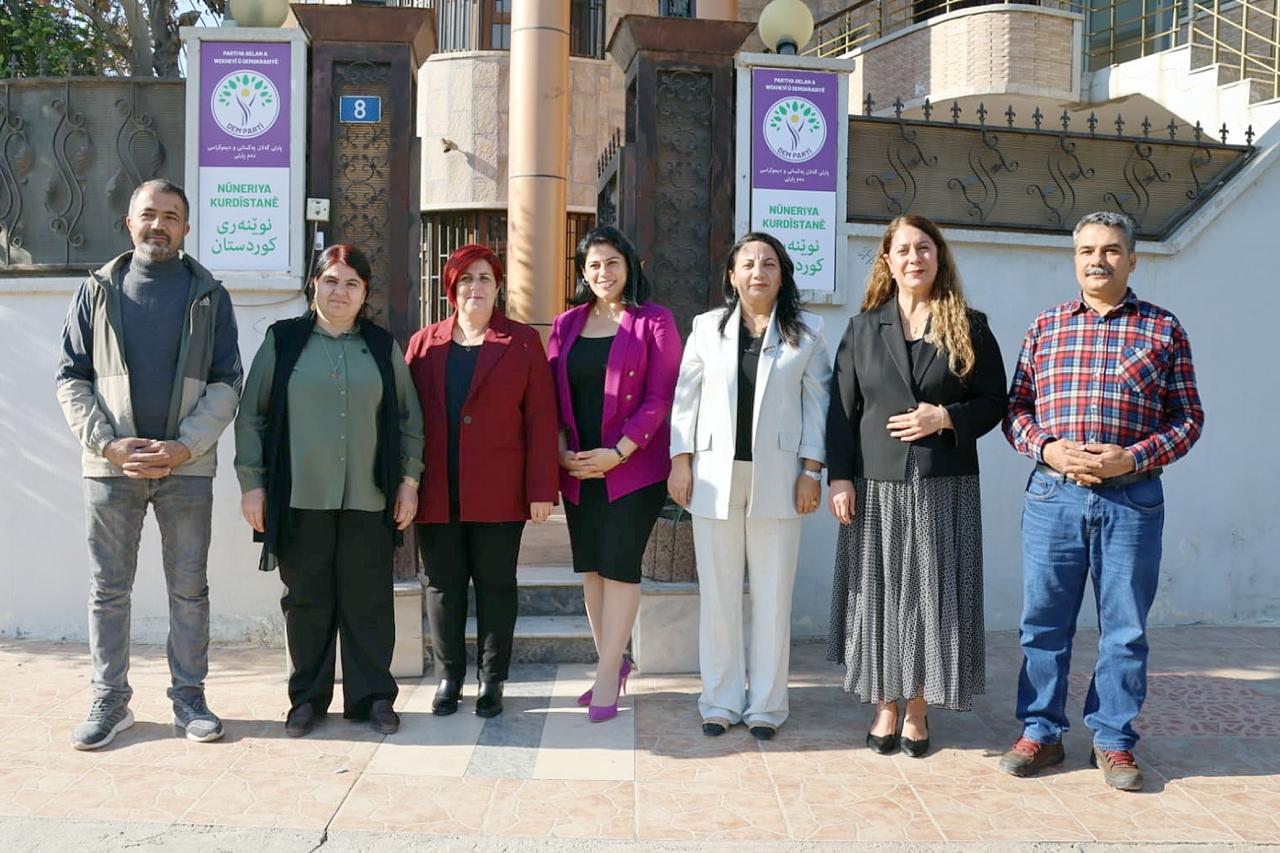 Eşbaşkanlar, Kürdistan Bölgesi’nin Erbil’de bulunan DEM Parti Temsilciliği ile Kürdistan Parlamentos