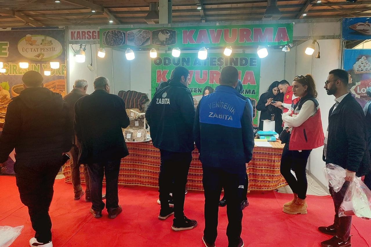 Fuar Alanında Hijyen Denetimi: 270 Kilo Kavurmaya El Konuldu