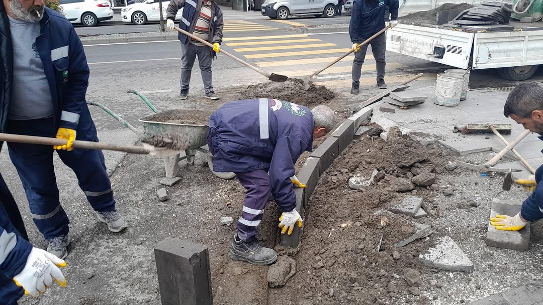 Fen İşleri Müdürlüğümüzden Parke Onarım Çalışması
