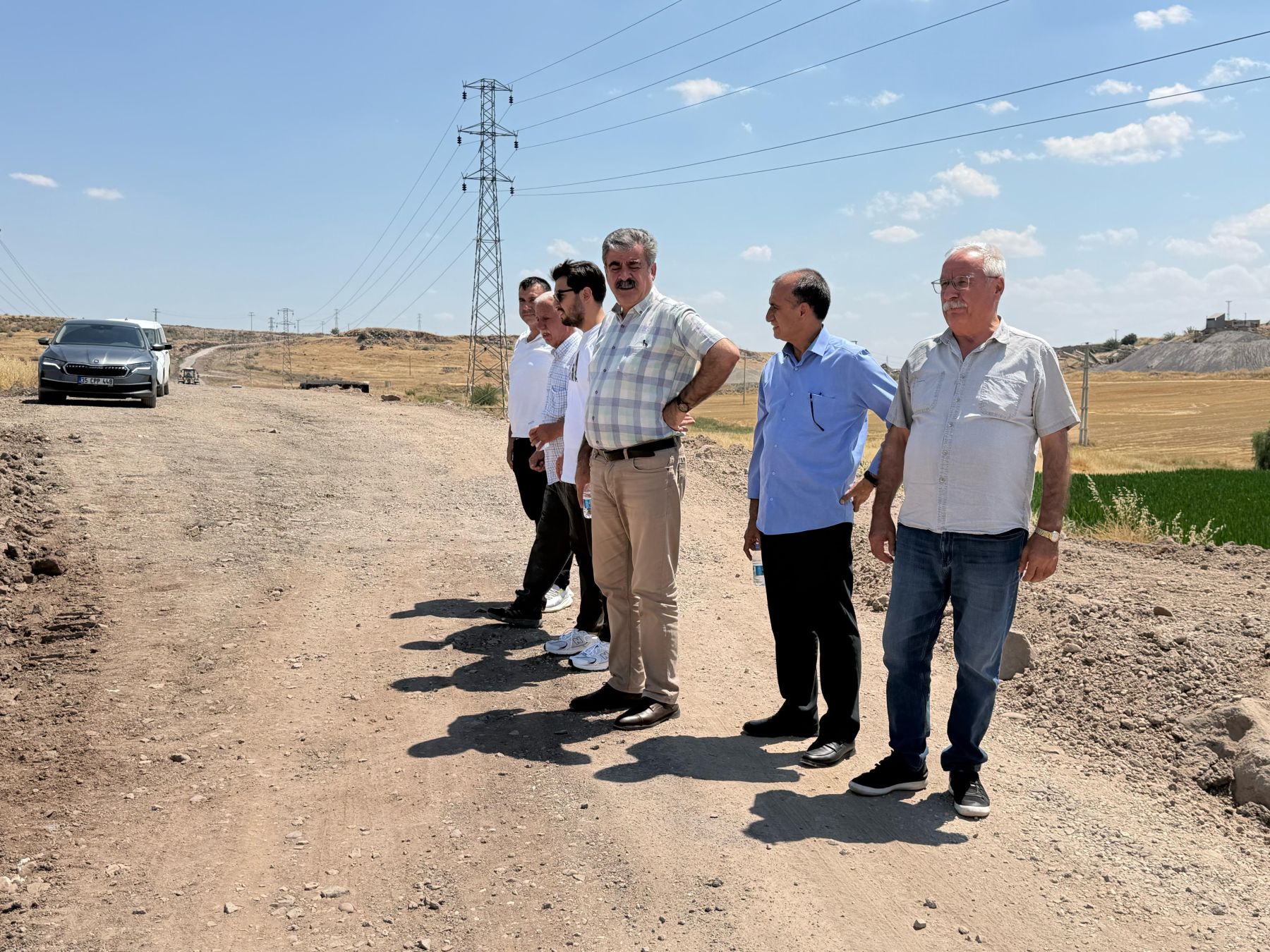 Kırsal Mahalleleri Birbirine Bağlayan Grup Yolu Çalışmaları Yerinde İncelendi