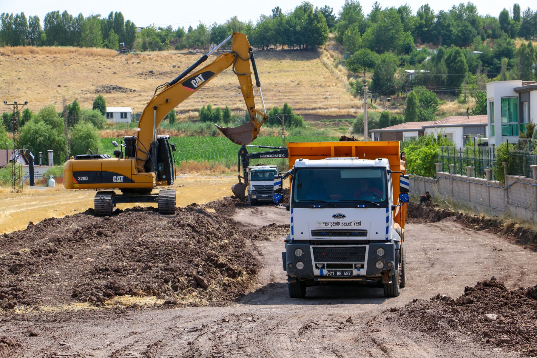 Şîlbe Mahallesi'nde Yeni İmar Yolu Çalışması