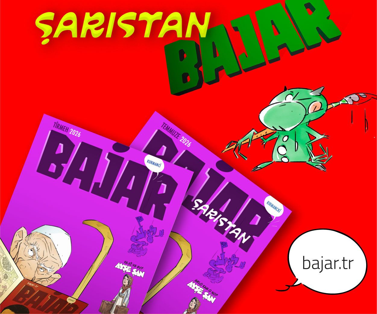 Kürtçe Çizgi Roman Dergisi Bajar Okuyucularını Bekliyor